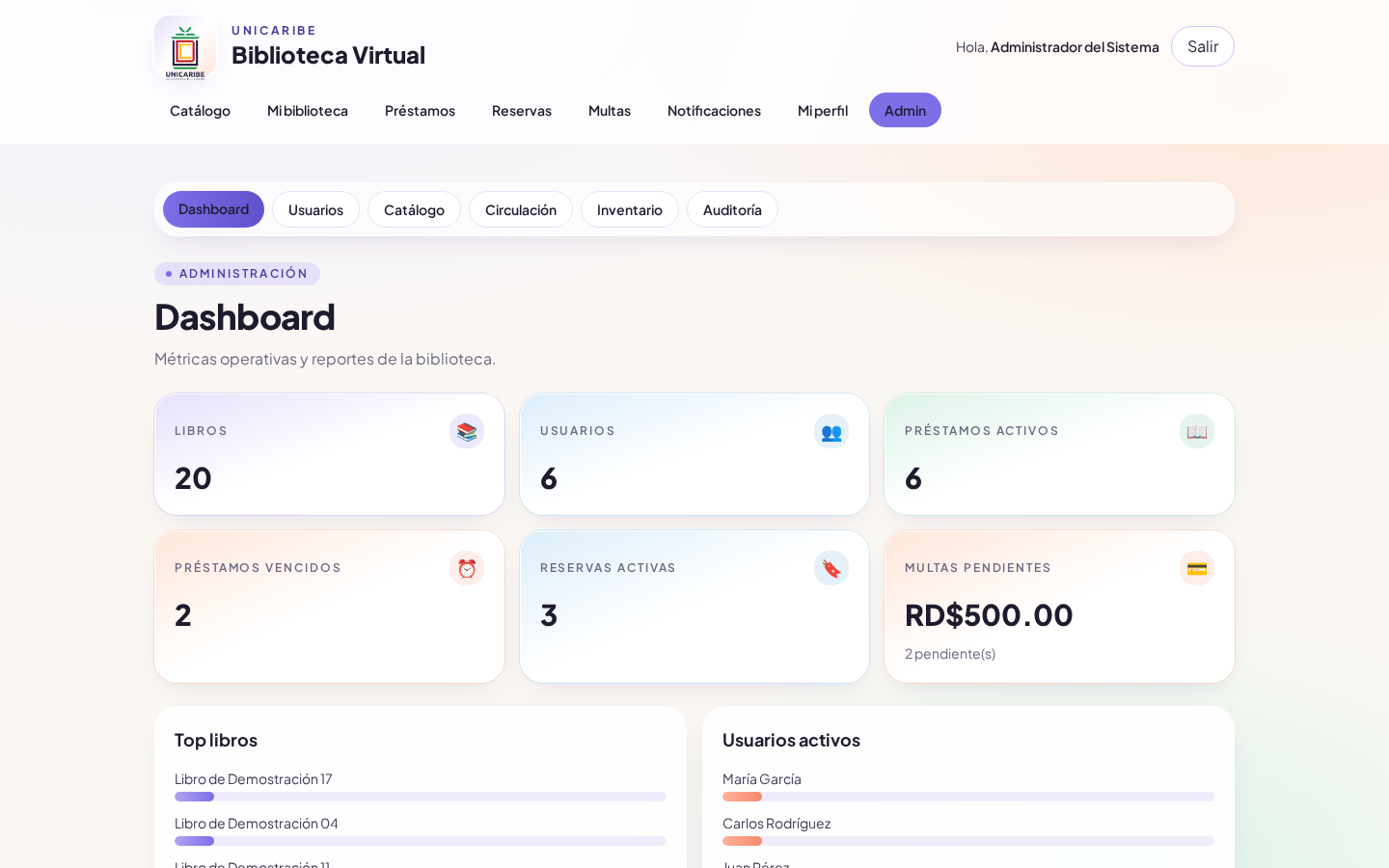 Admin Dashboard